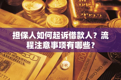 北京担保人如何起诉借款人？流程注意事项有哪些？